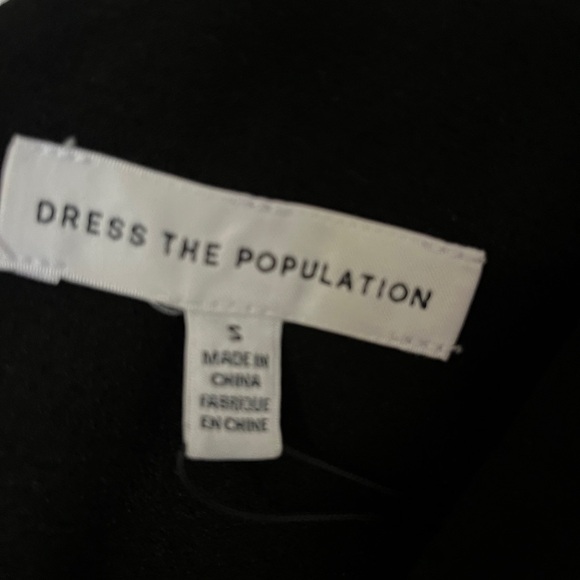Dress the Population Black Fit & Flare Midi Dress NWT Size Small - Picture 13 of 13